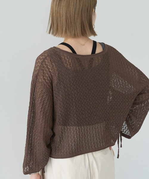 アメリ　2wayニットカーディガン 未使用 AMERI アメリ 2WAY MOHAIR SHAGGY KNIT モヘアシャギー