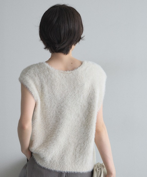 &. NOSTALGIA（ノスタルジア） ベスト ジレ 「ZOZO限定」シャギー