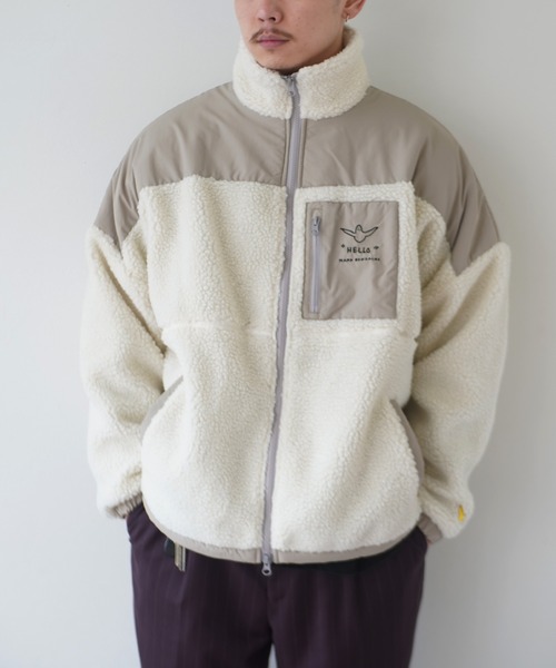 「Mark Gonzales」 ジップアップブルゾン L ブラック メンズ_画像4