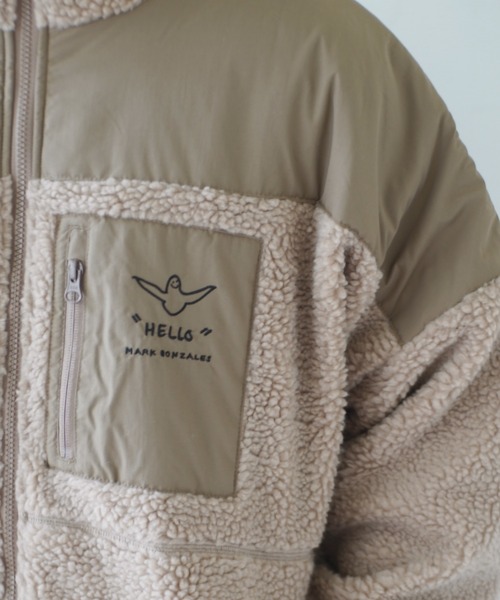 「Mark Gonzales」 ジップアップブルゾン L ブラック メンズ_画像8