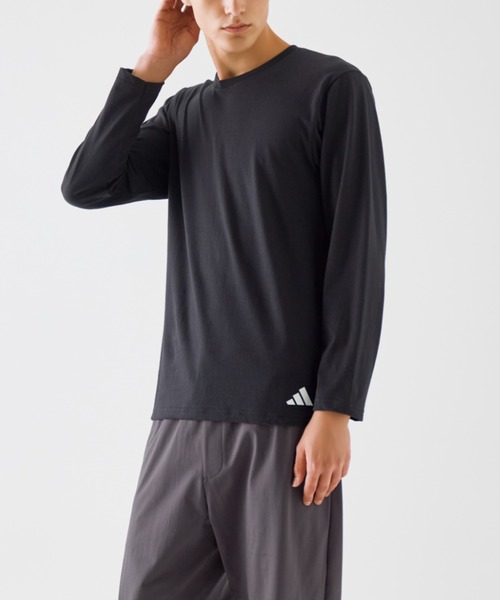 【非売品】アディダス adidas インナーシャツ Lサイズ 黒 新品 adidas（アディダス） インナーシャツ 肌着 クルーネックロング