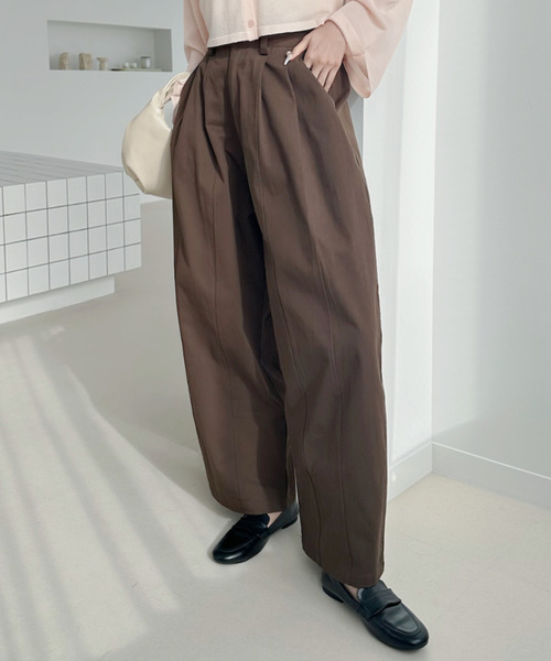 【未使用に近い】chaos カオス　ツータックチノパンツ 38 ワイドパンツ チノパン 「Good Riddance」ツータック バレルレッグ