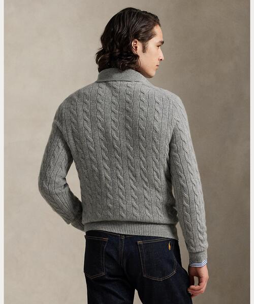 Polo Ralph Lauren グレー ケーブルニット POLO RALPH LAUREN（ポロ・ラルフローレン） セーター ニット ケーブル