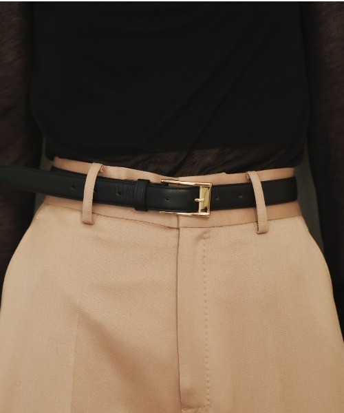 anuans（アニュアンス） ベルト スクエアバックルベルト レディース