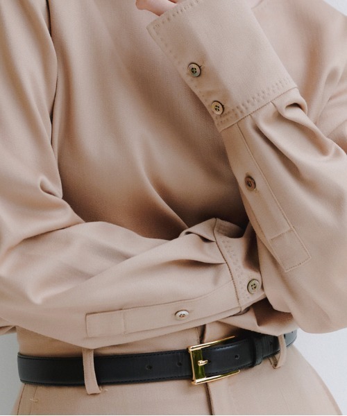 anuans（アニュアンス） ベルト スクエアバックルベルト レディース