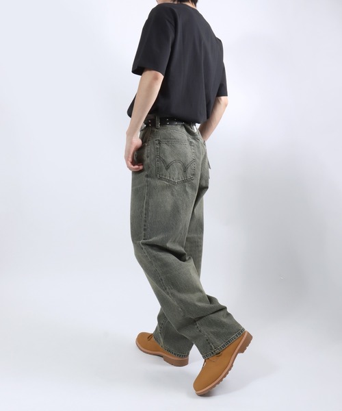 EDWIN（エドウィン） ワイドパンツ ジーンズ ヴィンテージウォッシュ
