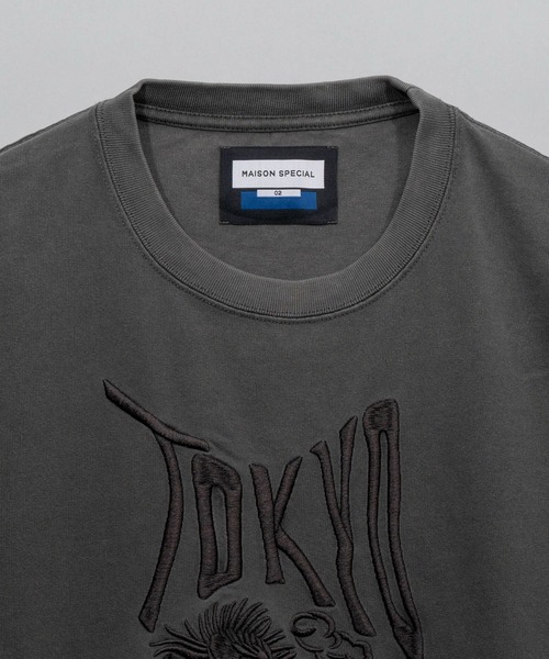 MAISON SPECIAL（メゾンスペシャル） 半袖Tシャツ 1 ダークブラック