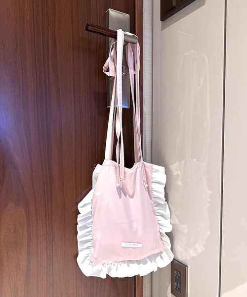 mieya mieya トートバッグ 「mieya mieya」mieya frill tote bag 