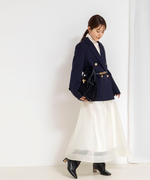 NOLLEY'S（ノーリーズ） スカート ウォッシャブルオーガンジーフレア