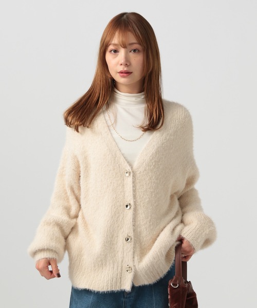 BayBee 新品未使用shaggy cardigan シャギー カーディガン TOWN CRAFT