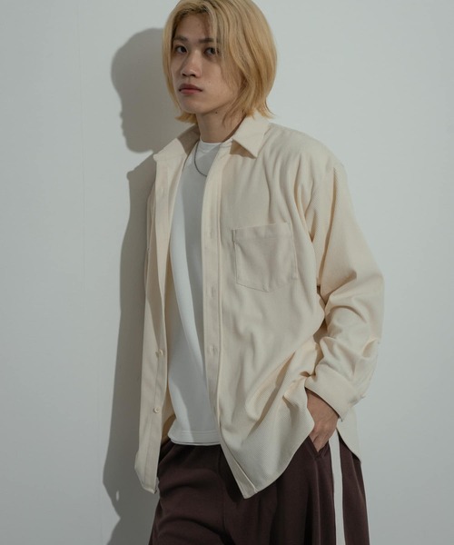 「SENSE OF PLACE by URBAN RESEARCH」 長袖シャツ MEDIUM ブラウン メンズ_画像5