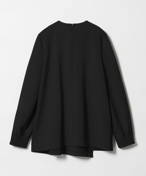 UNITED ARROWS / ユナイテッドアローズ | パールモチーフ ギャザー ブラウス | 36 | ホワイト | レディース UNITED ARROWS（ユナイテッドアローズ）の「＜UNITED ARROWS＞C