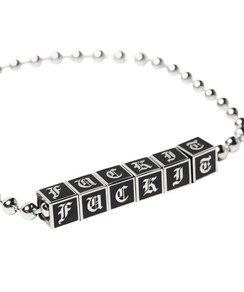 ナスティードック×HUF ブラック Tシャツ + シルバーブレスレット HUF（ハフ） ブレスレット BLOCKS BRACELET メンズ レディース