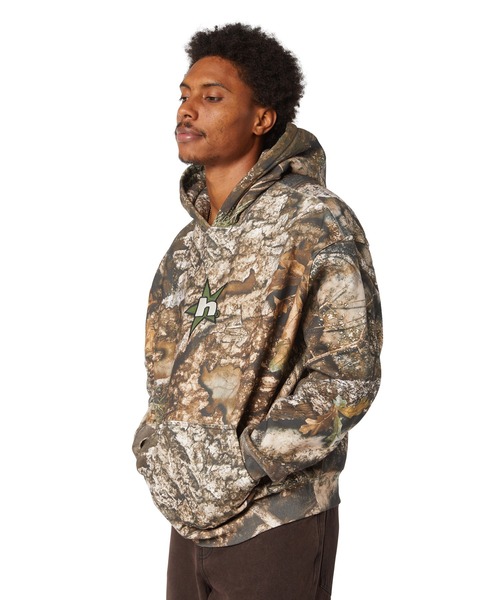 HUF（ハフ） パーカー HUF X REALTREE HEAVYWEIGHT HOODIE メンズ