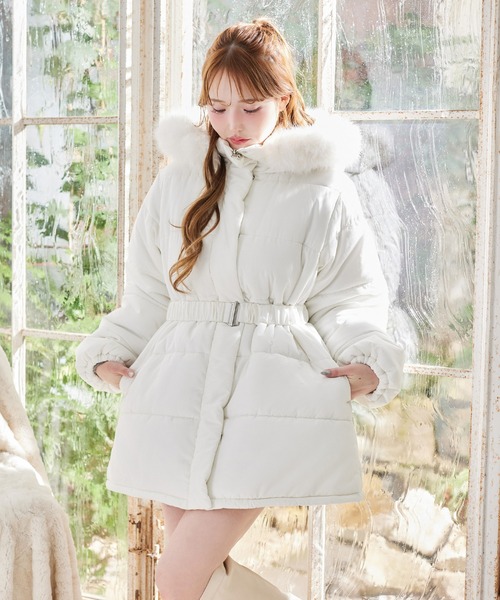 one after another NICE CLAUP コート アウター フード付きミドル