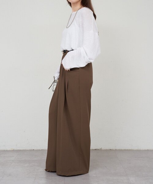 「SHENERY」 長袖カットソー FREE オフホワイト レディース_画像5