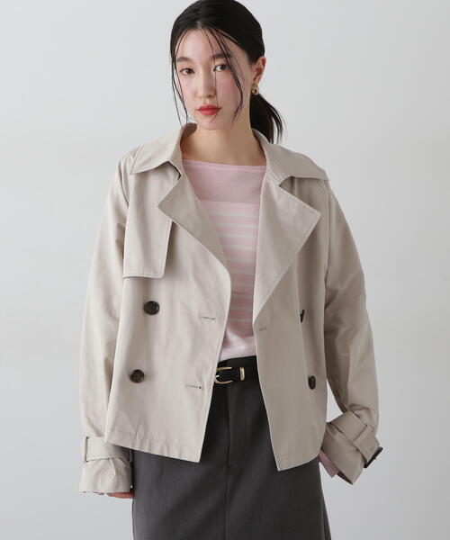 「N.（N. Natural Beauty Basic）」 トレンチコート SMALL ライトベージュ レディース_画像2