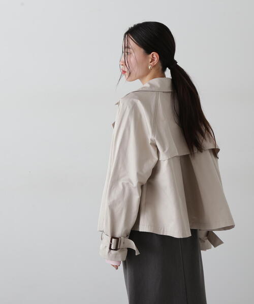 「N.（N. Natural Beauty Basic）」 トレンチコート SMALL ライトベージュ レディース_画像5