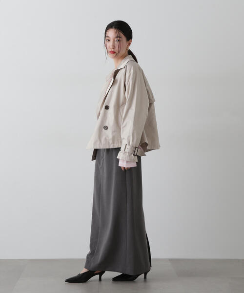 「N.（N. Natural Beauty Basic）」 トレンチコート SMALL ライトベージュ レディース_画像6