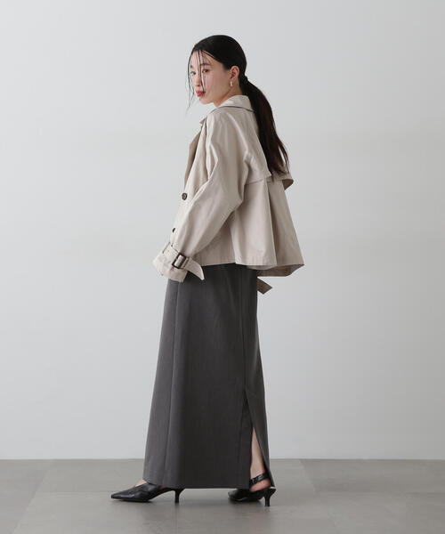 「N.（N. Natural Beauty Basic）」 トレンチコート SMALL ライトベージュ レディース_画像7