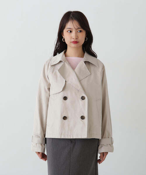 「N.（N. Natural Beauty Basic）」 トレンチコート SMALL ライトベージュ レディース_画像8