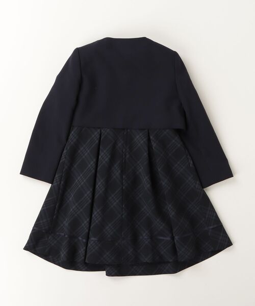 「CHOPIN」 「KIDS」ノーカラージャケット 115cm ネイビー キッズ_画像2