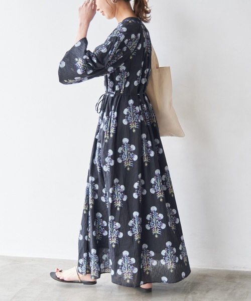 NE QUITTEZ PAS!（ヌキテパ） 長袖ワンピース MEDIUM ネイビー