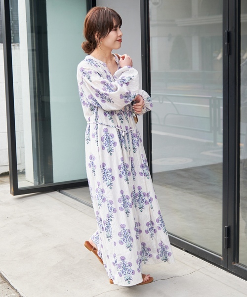 NE QUITTEZ PAS!（ヌキテパ） 長袖ワンピース MEDIUM ネイビー