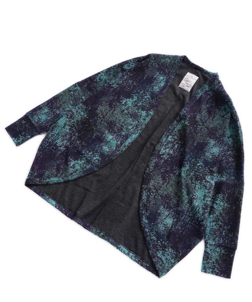 「SHAREEF」 ニットカーディガン 1 グリーン メンズ_画像5