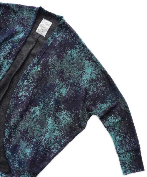 「SHAREEF」 ニットカーディガン 1 グリーン メンズ_画像6