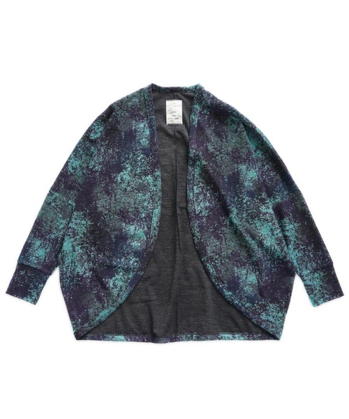 「SHAREEF」 ニットカーディガン 1 グリーン メンズ_画像8