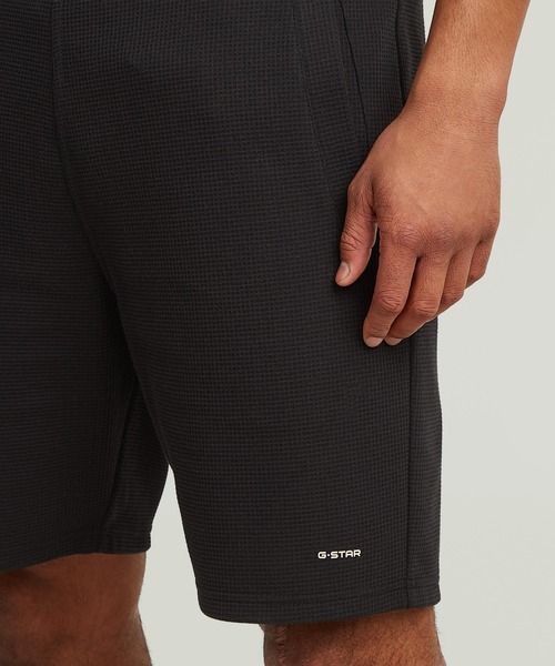 G-STAR RAW パンツ Structured Jersey Shorts/ワッフルコットン