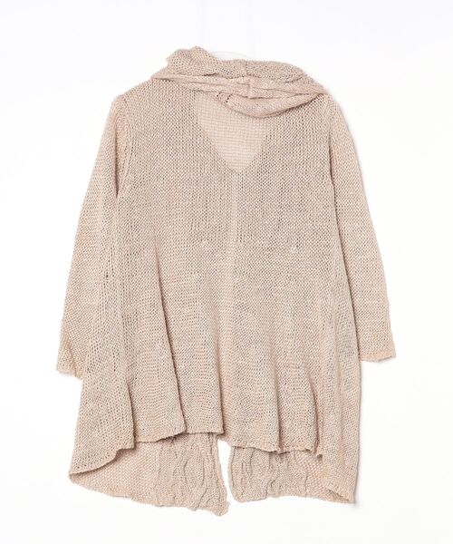 「MACPHEE」 ニットカーディガン 1 ベージュ レディース_画像2