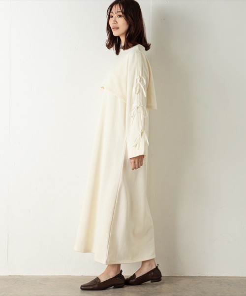 「MILLION CARATS」 長袖ワンピース FREE グレー レディース_画像9