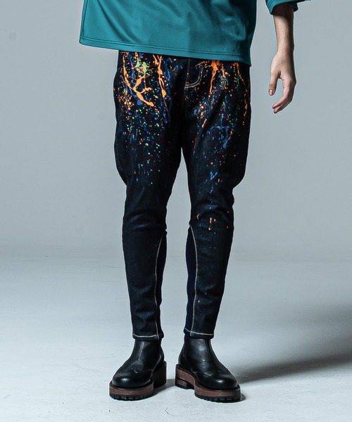 glamb（グラム） スキニーデニムパンツ L ブラック メンズ : ZOZOTOWN