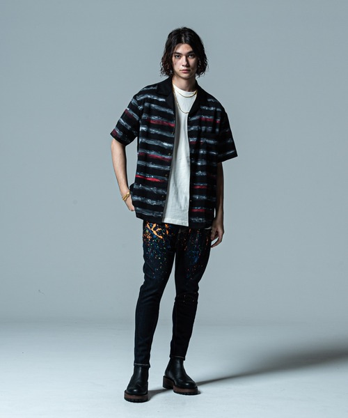 glamb（グラム） スキニーデニムパンツ L ブラック メンズ : ZOZOTOWN