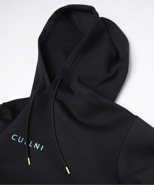 A18783 美品 CULLNI 21AW ロゴ刺繍配色テックパーカー 紺黒 2 CULLNI（クルニ） パーカー CULLNI Logo Embroidery Hoodie メンズ