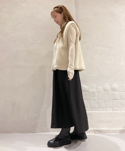 「flower」 ベスト FREE ベージュ レディース_画像9