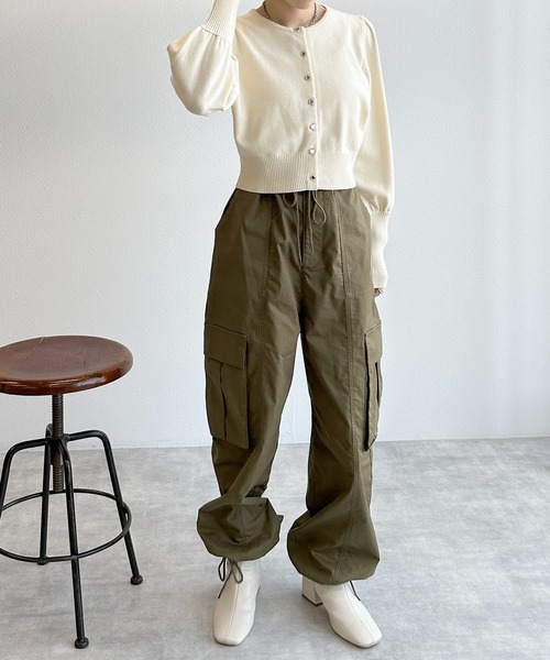 「w closet」 ニットカーディガン FREE ブラック レディース_画像2