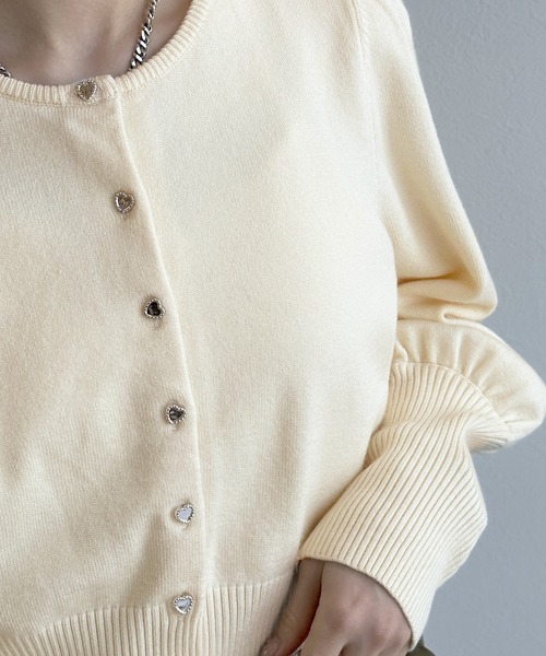 「w closet」 ニットカーディガン FREE ブラック レディース_画像4