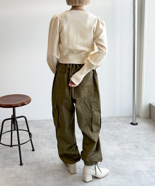 「w closet」 ニットカーディガン FREE ブラック レディース_画像6