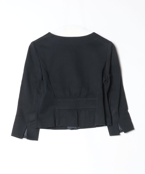 「LAPIS LUCE PER BEAMS」 ノーカラージャケット 36 ブラック レディース_画像2