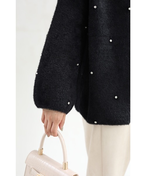 「CAWAII」 ニットカーディガン FREE ブルー レディース_画像3