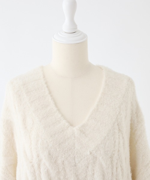 「one after another NICE CLAUP」 長袖ニット FREE ベージュ レディース_画像5