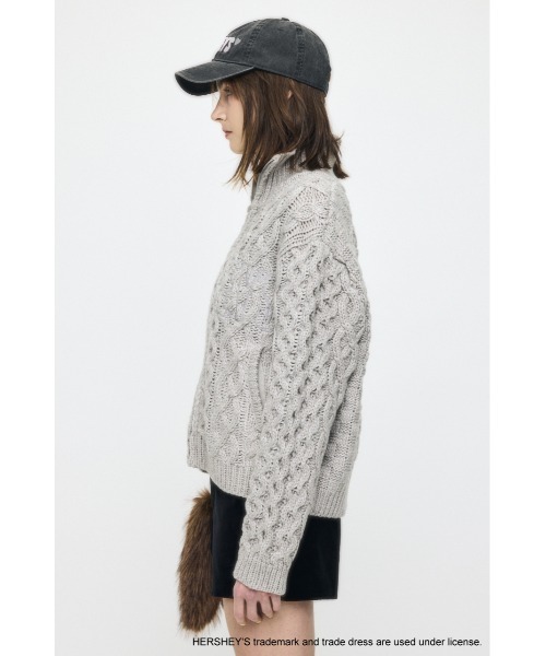 【新品、未使用】moussy カーディガン MOUSSY | FANCY YARN BI COLOR カーディガン (カーディガン ) |SHEL