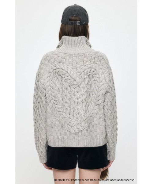 MOUSSY（マウジー） カーディガン HERSHEY'S ZIP UP KNIT カーディガン