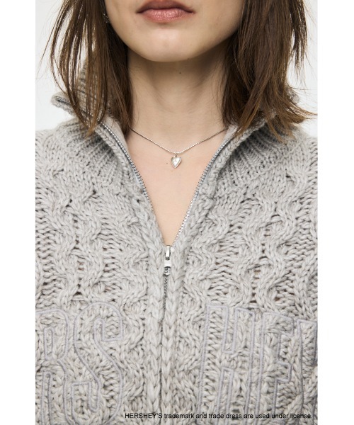 MOUSSY（マウジー） カーディガン HERSHEY'S ZIP UP KNIT カーディガン
