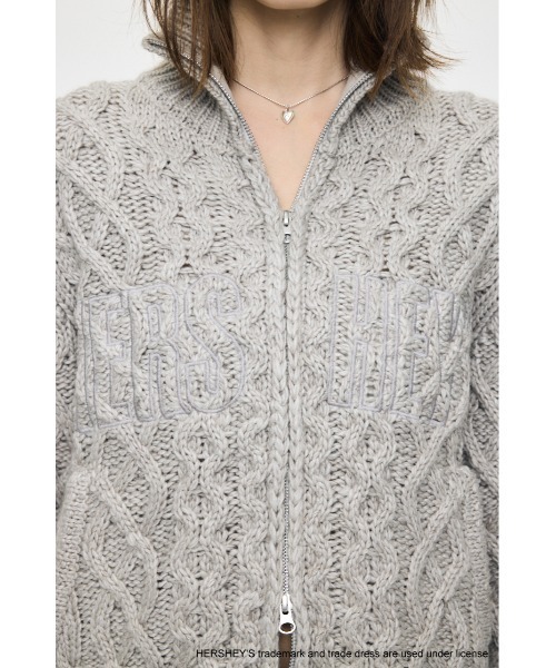 【新品、未使用】moussy カーディガン MOUSSY（マウジー） カーディガン HERSHEY'S ZIP UP KNIT カーディガン