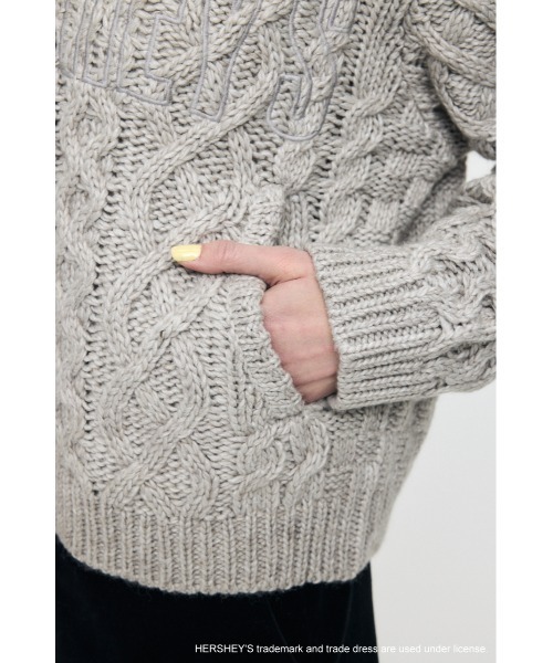 MOUSSY（マウジー） カーディガン HERSHEY'S ZIP UP KNIT カーディガン