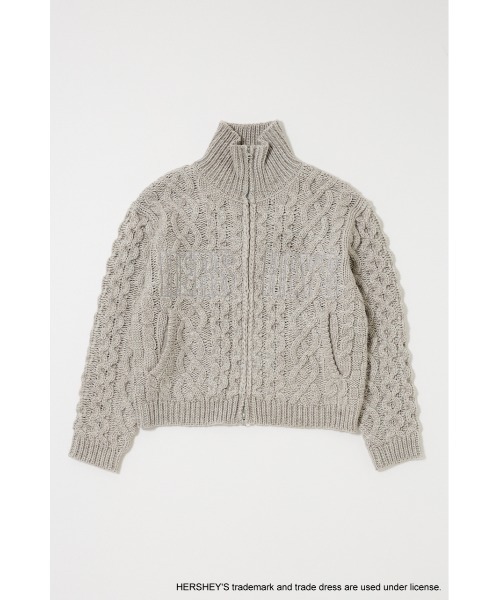 MOUSSY（マウジー） カーディガン HERSHEY'S ZIP UP KNIT カーディガン